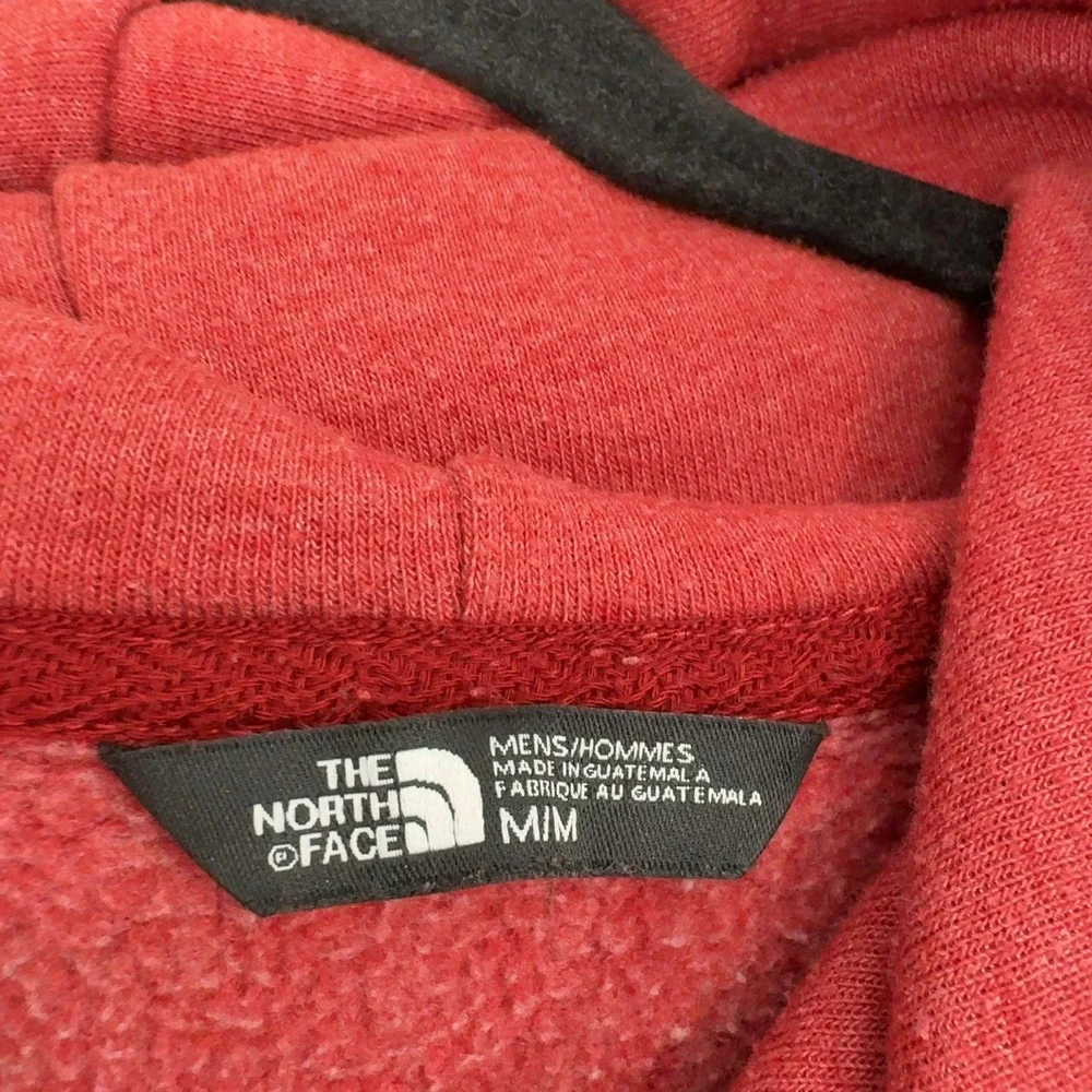 The North Face Hoodie Mens M Red Cotton Polyester Logo Pullover Gorpcore